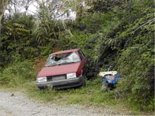 rio valle mulini carcassa auto discarica