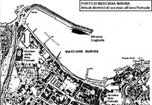 Pianta del Porto di Marciana Marina