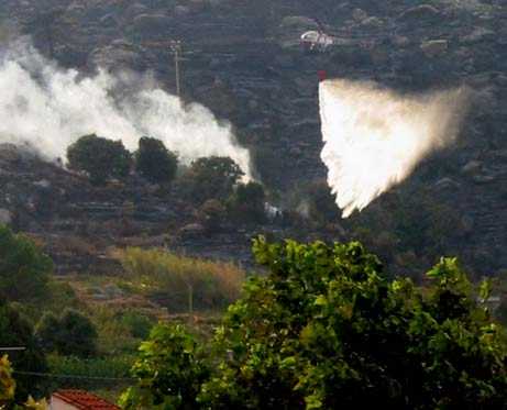 Incendio beneforti elicottero a S.Piero