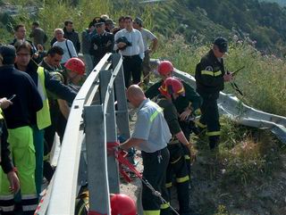 Ciglio rosso suicidio soccorritori