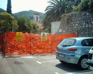 Cavo cantiere antenna campanile