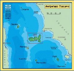Arcipelago toscano mappa