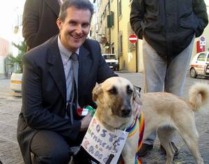 poste cane sindaco manifestazione