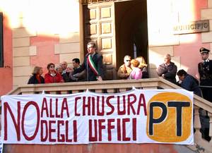 poste manifestazione palco